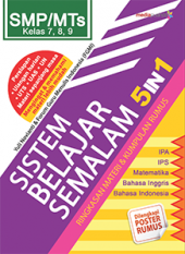 Sistem Belajar Semalam 5 in 1: Ringkasan Materi & Kumpulan Rumus SMP/MTs Kelas 7, 8, 9